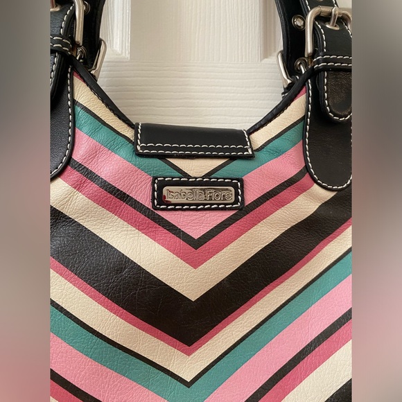 Vintage Isabella Fiore Boho Stripe Shela Bag - Picture 4 of 6
